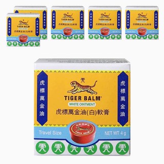 TIGER BALM 虎標 萬金油軟膏 白色 2歲以上, 6盒, 4g