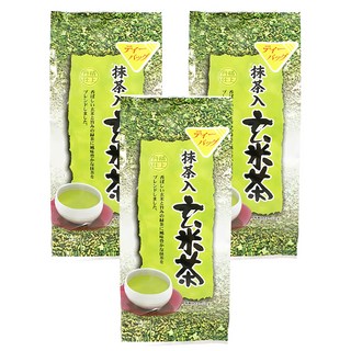 藤二 嚴選抹茶玄米茶, 日本產綠茶與玄米, 茶包, 4g, 20包, 3袋