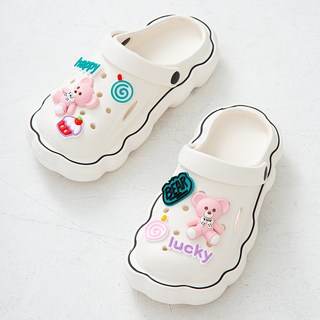 CARET 女款EVA波浪木屐, 235-240, Ivory