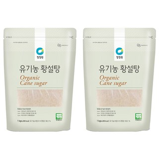 청정원 유기농 황설탕, 1kg, 2개