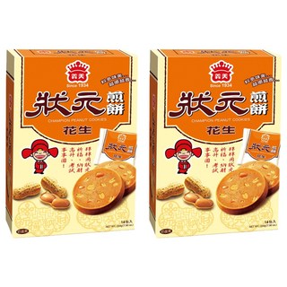 義美 狀元煎餅 花生, 224g, 2盒