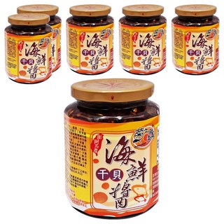 菊之鱻 澎湖海鮮干貝醬 百搭美味 澎湖特產, 450g, 6罐