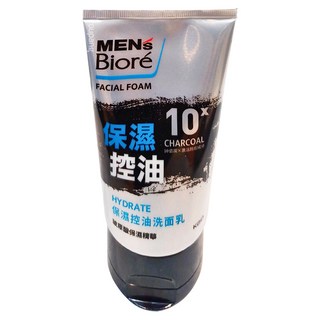 MEN's Biore 台灣公司貨 保濕控油洗面乳, 100g, 1條