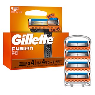 4 個吉列 Fusion 剃須刀片, 1組, 1個