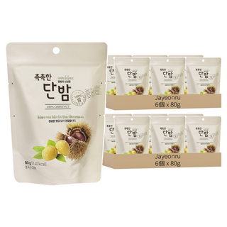 Jayeonru 濕潤甜栗子, 80g, 12個