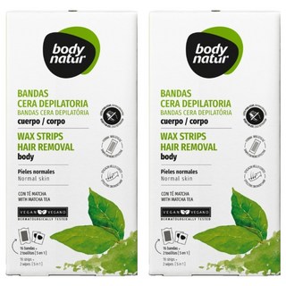 body natur 蜜蠟除毛貼片 手腳用, 67g, 2盒