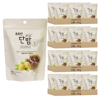Jayeonru 濕潤甜栗子, 80g, 24個