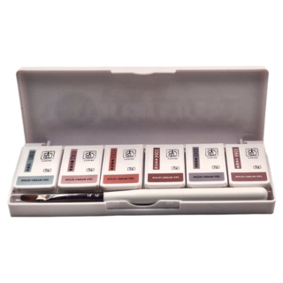 LADIES 香色 固態眼影膠 每套8色 每色3g 附雙頭眼影筆, 11, 1組