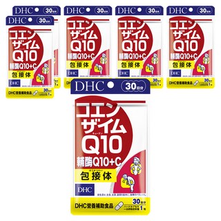 DHC 輔酶Q10+C膠囊食品 含維生素C 促進代謝 養顏美容, 30顆, 209mg, 6包