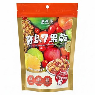 新東陽 寶島7果乾 低溫烘焙保留水果營養 小塊切丁方便入口 七種台灣綜合水果一次滿足, 150g, 1包