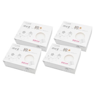 拭拭樂 悅拭美 化妝棉 160片, 點點凹凸表面 7x10cm 珍珠圓點設計, 4盒