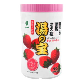 novopin 湯之寶入浴劑 草莓牛奶香, 700g, 1罐