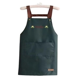 프리미엄 포켓 방수 앞치마, 그린, 1개