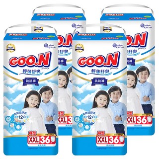 GOO.N 大王 輕薄舒爽 紙尿布 褲型 15~25kg, 2XL, 144片