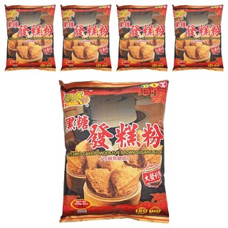金錢豹 黑糖發糕粉 可做黑糖糕, 1kg, 5包