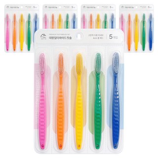 Back to Basics 大王王牌寬頭牙刷 繽紛5入組, 5套