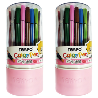 TEMPO 節奏牌 酷筆 節奏H-160彩色筆 36色, 2罐