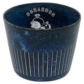 kanesho 金正陶器 陶瓷點心杯 哆啦A夢 約8X6.5CM 200ML 日本原產地, 深藍色, 1個