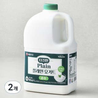 서울우유 더진한 순수 플레인 요거트, 2.45L, 1개입, 2개
