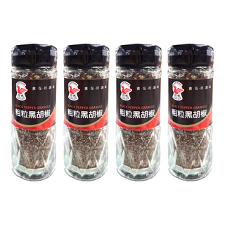 飛馬 粗粒純黑胡椒, 增添口感, 45g, 4瓶