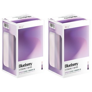 EYL'S 艾爾絲 成人平面醫用口罩, 藍莓蛋糕, 50片, 2盒