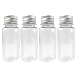 台灣 COSMOS 鋁蓋瓶 15ml, 透明色, 4個