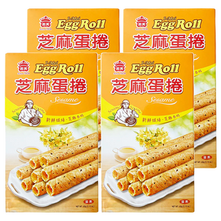 義美 芝麻蛋卷, 60g, 4盒