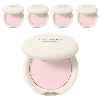 MACQUEEN 控油蜜粉餅, 極細顆粒, 輕薄服貼, 內置粉撲和鏡子, 單色, 5個