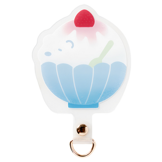 ekax 果凍造型手機掛繩夾片 TPU+五金材質 尺寸7x6.5 ±1cm, 北極熊剉冰 多色, 1個