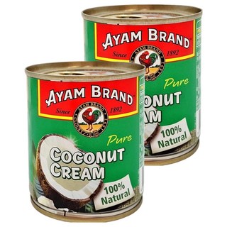 AYAM 雄雞標 特級椰漿 100%天然 無防腐劑 無添加劑 無麩質 無添加水, 270ml, 2罐