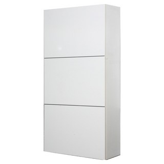 禮盒罐雙層浴室櫃, 白色, 1個