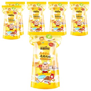 快車肉乾 香脆肉紙 原味杏仁，超薄香酥脆口，嚴選食材, 145g, 6包