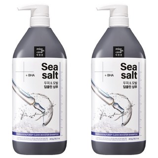 mise en scene 魅尚萱 海鹽深層頭皮清潔BHA洗髮精, 2瓶, 800g