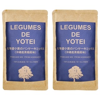 LEGUMES DE YOTEI 北海道小麥鬆餅粉 沖繩黑糖 180g, 2包