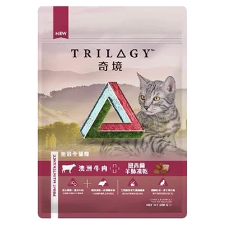 TRILOGY 奇境 無穀貓糧, 澳洲牛肉 + 紐西蘭羊肺凍乾, 300g, 1包