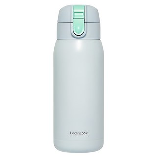 LocknLock 樂扣樂扣 School Fit棉花糖色系一觸式彈蓋水壺, 藍色, 370ml, 1個