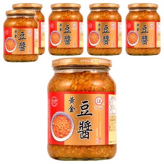 江記 黃金豆醬 無添加防腐劑、人工色素, 840g, 6罐