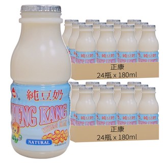 正康 豆奶 原味, 180ml, 48瓶