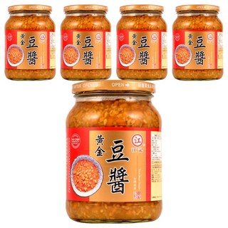 江記 黃金豆醬 無添加防腐劑、人工色素, 840g, 5罐