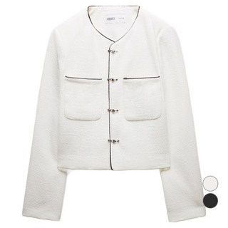 MIXXO 女款撞色粗花呢外套