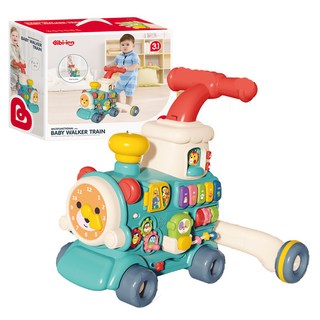 비비엔 3INI 안전증기 기차 발편한 걸음마 에듀테이블 푸시워커 bibiin6062, 1개, 민트