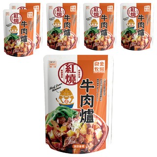 良金牧場 常溫紅燒牛肉爐, 800g, 6包