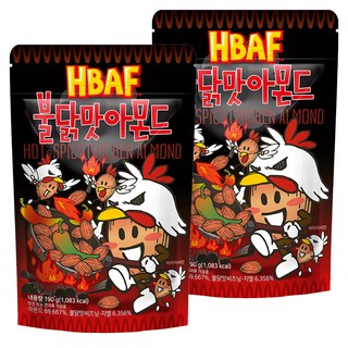 HBAF 杏仁果 火辣雞味, 190g, 2包