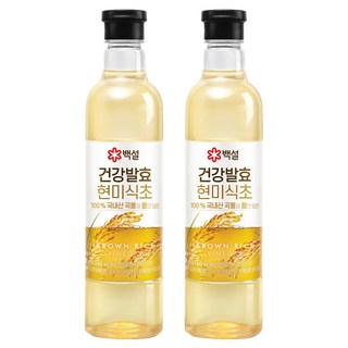 CJ BEKSUL 白雪 健康發酵糙米醋, 800ml, 2個