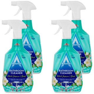 Astonish 抑菌除污浴廁清潔劑 茉莉羅勒香 消除皂垢、水垢、臭味, 750ml, 4瓶