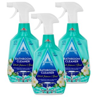 Astonish 抑菌除污浴廁清潔劑 茉莉羅勒香 消除皂垢、水垢、臭味, 750ml, 3瓶