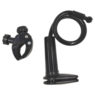 夾式吹風機架, PP 金屬材質, 底座長寬9x5cm, 全長26~57cm, 黑色, 1個