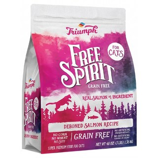 Triumph 無穀天然糧 全齡貓適用, 去骨鮭魚配方, 1.36kg, 1袋