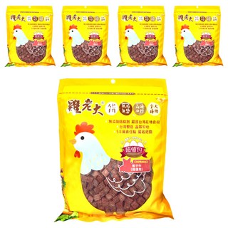 雞老大 零食 超值包 犬用 低脂肪 天然無鹽 台灣製造, 骰子牛, 300g, 5包