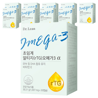 닥터린 정품 초임계 알티지 오메가3 알파, 30정, 10개